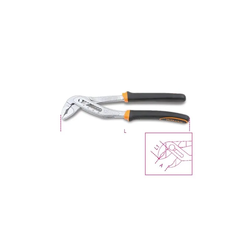Betrouwbaar Beta Utensili Pinza da idraulico poligrip mm 250 beta art. 1048bm con manici isolati