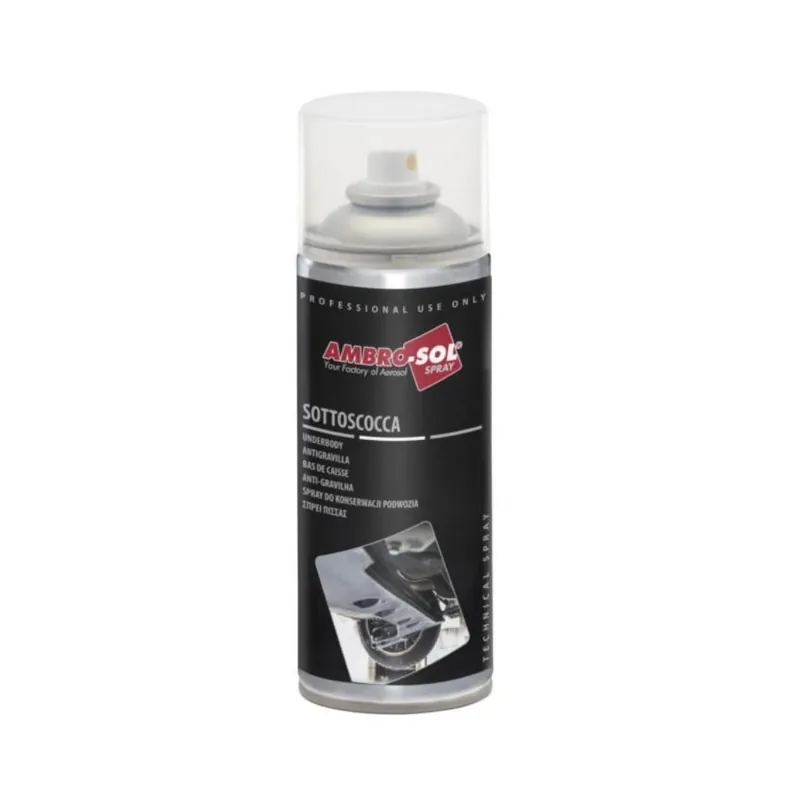 AMBROSOL Vernici Spray e Prodotti Tecnici Protettivo sottoscocca spray isolante antirombo a base di catramina bituminosa 400ml ambro-sol v400scocca Bestseller