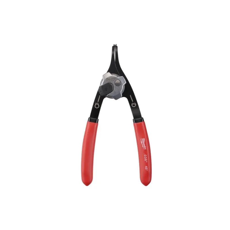 Rechtstreeks Van De Fabrikant MILWAUKEE Elettroutensili Pinza per anelli elastici seeger interni ed esterni reversibile compatta inclinata 45° milwaukee 4932492488