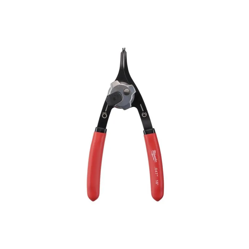 Seizoensaanbieding MILWAUKEE Elettroutensili Pinza per anelli elastici seeger interni ed esterni reversibile media dritta 18° milwaukee 4932492490