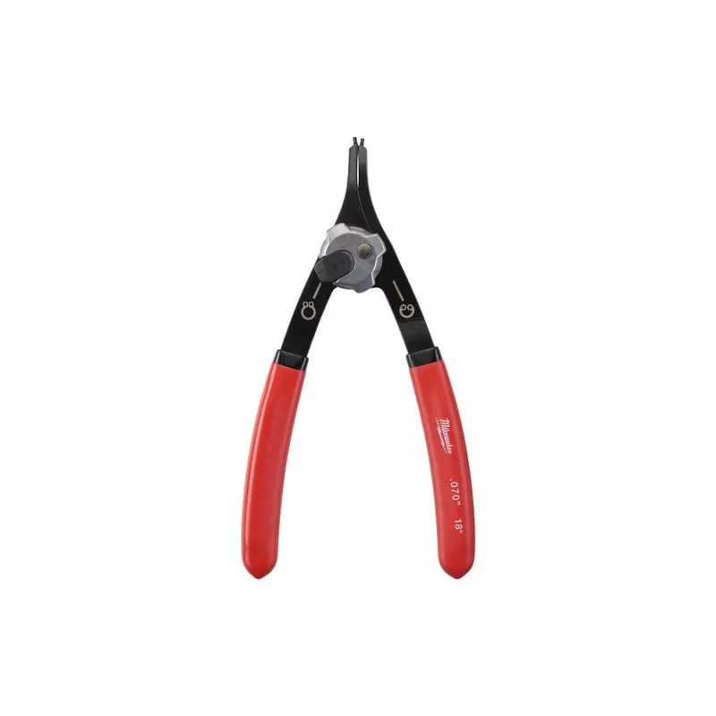 Actieprijs MILWAUKEE Elettroutensili Pinza per anelli elastici seeger interni ed esterni reversibile grande dritta 18° milwaukee 4932492493