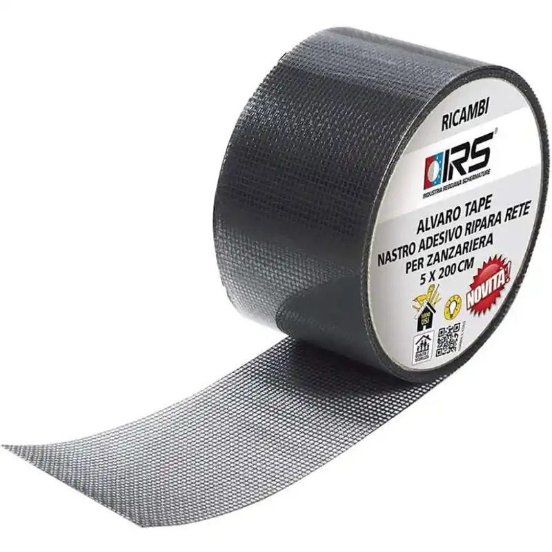 Beperkt Aanbod IRS INDUSTRIA REGGIANA SCHEMATURE ZANZARIERE E ACCESSORI Nastro adesivo grigio irs ripara rete zanzariera cm 5x2 mt art.4756