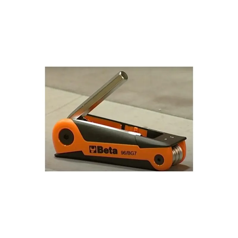 Beta Utensili Set chiavi esagonali a brugola pieghevoli beta serie da 7 chiavi cod.96/bg7 Express Levering