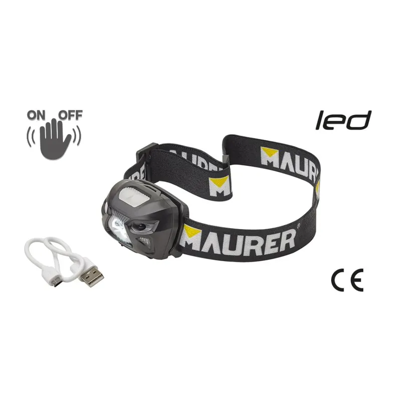 Nieuw MAURER Torcia a led da testa 120 lumen maurer art.54035