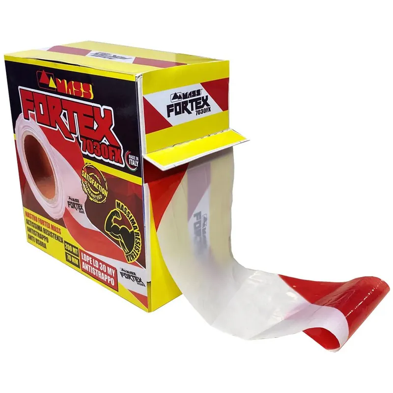 MASS SRL Nastro segnaletico mass art.7030fx fortex in politene extra forte bianco/rosso Hete Deal