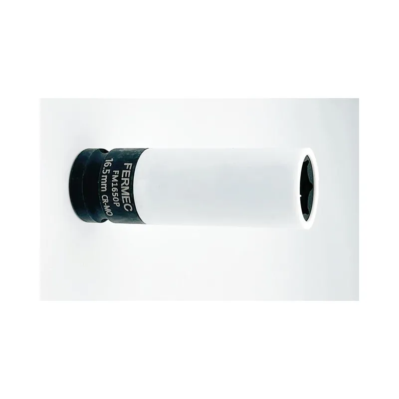 Fermec Chiave a bussola esagonale fermec fm1750p misura mm 17,5 per bulloni dadi ruota fiat, jeep, ford con rivestimento in plastica Bestel Nu