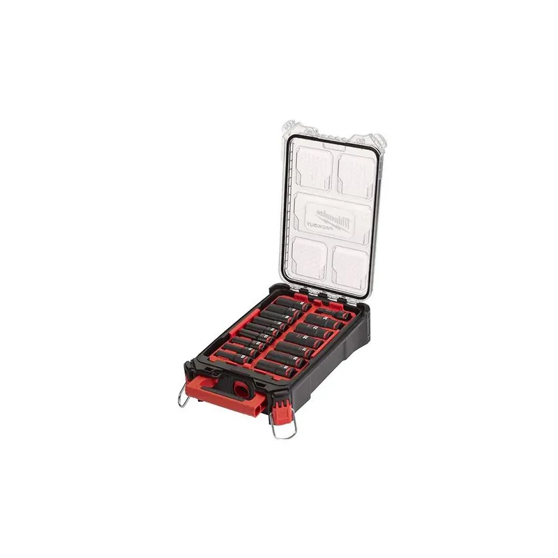 MILWAUKEE Elettroutensili Set chiavi a bussola esagonali serie lunga attacco 1/2” impact milwaukee 16pz misure 10-24mm in valigetta packout cod.4932480943 Hete Deal
