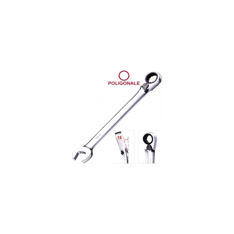 Uitverkoop Fermec Chiave combinata mm.15 con cricchetto fermec bgs