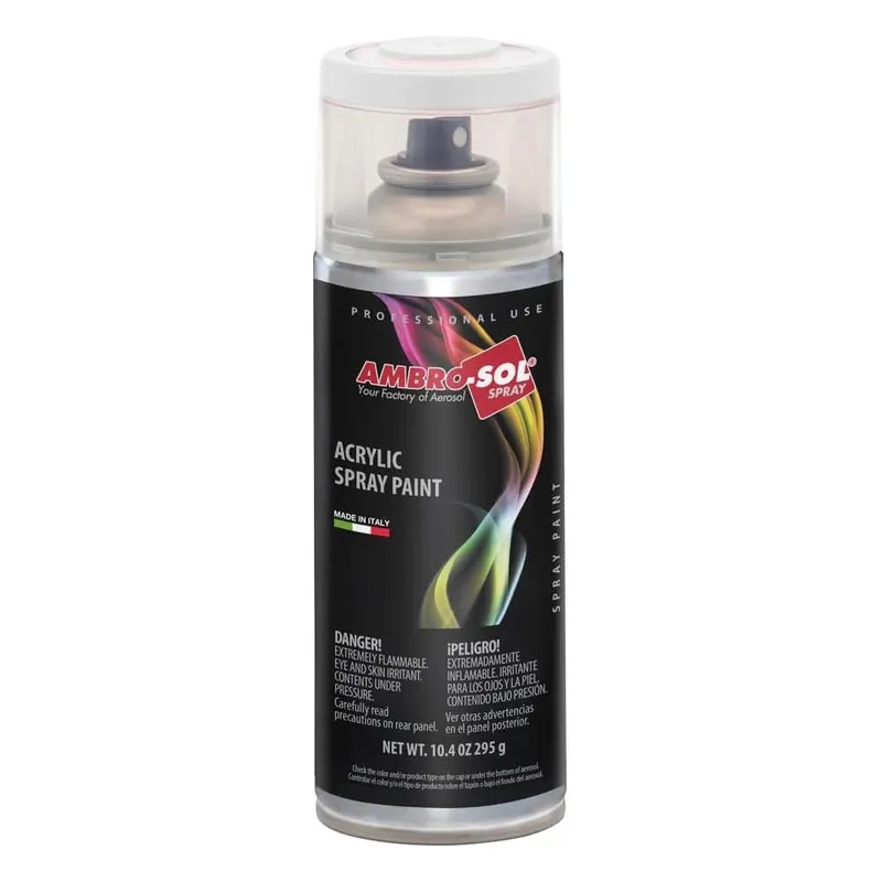 Laatste Kans AMBROSOL Vernici Spray e Prodotti Tecnici Smalto acrilico multiuso spray bianco opaco ambro-sol 400ml ral9010