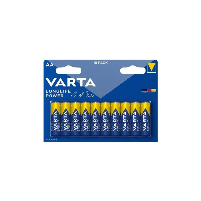 Varta Batteria varta longlife power alkalina lr6 stilo aa blister da 10 batterie Gereduceerde Prijs