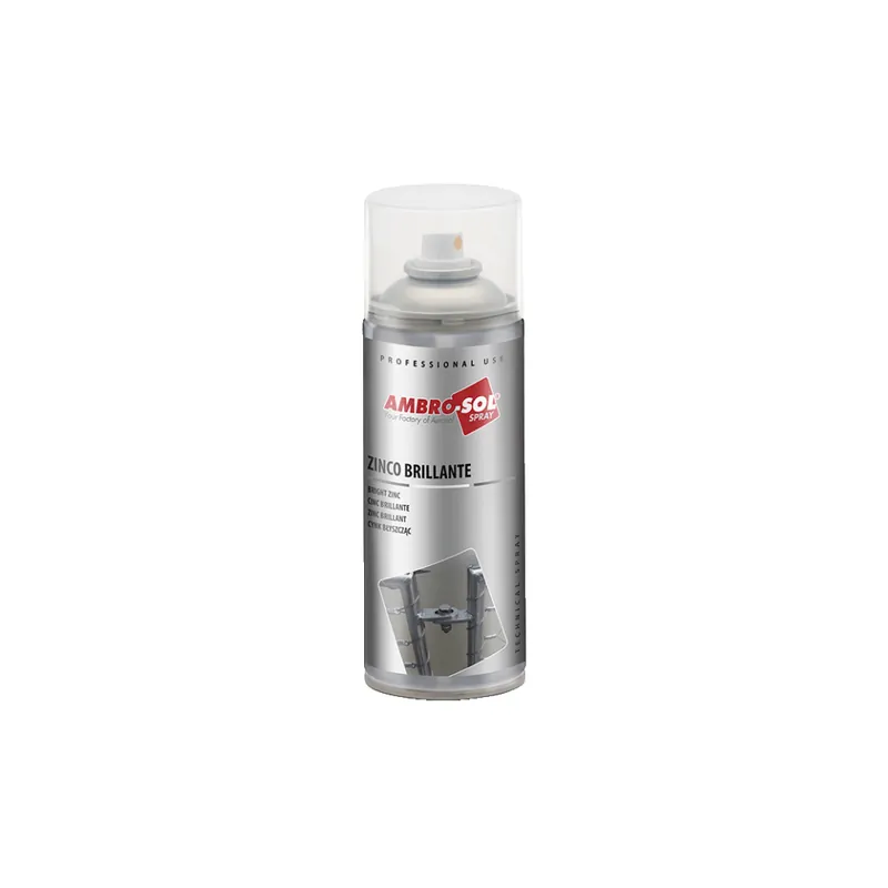 Populair AMBROSOL Vernici Spray e Prodotti Tecnici Zinco spray brillante in bomboletta 400ml abro-sol z355