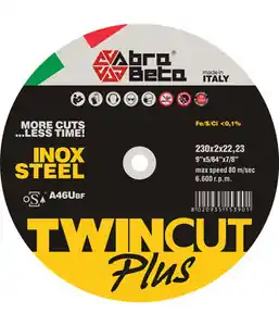 Uitverkoop ABRABETA DISCO FERRO TWIN CUT PLUS D.230X2,0