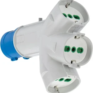 ADATTATORE INDUSTRIALE TRIPLEX 3 PRESE BIP/SCHUKO Gratis Retour