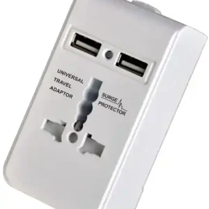 Aanbieding ADATTATORE UNIVERSALE DA VIAGGIO 2 PRESE USB MAURER - CF. BLISTER
