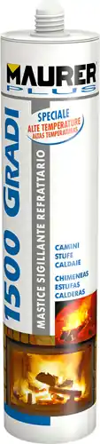Aanbieding ADESIVO REFRATTARIO 1500°C MAURER PLUS NERO 310ML