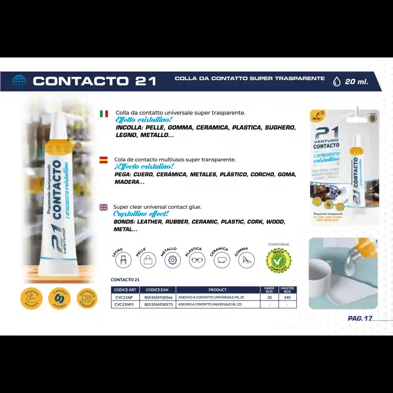 ATTACCATUTTO CRISTALLINO ML.20 Direct Verzonden