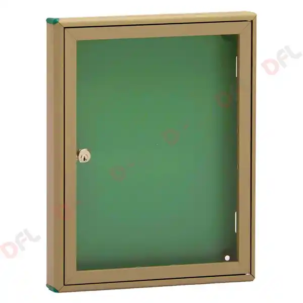 Gecertificeerd BACHECA PORTA AVVISI 1 FOGLIO cm 29x5x h.37 - bronzo
