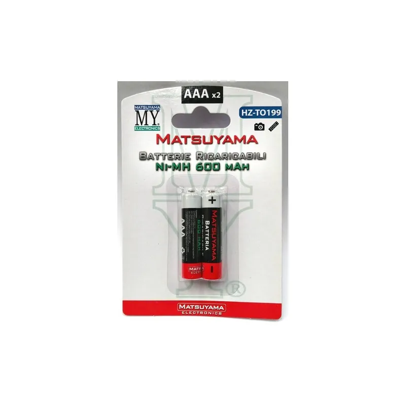 Fabrieksprijs Batteria ricaricabile x cordless AAA Ni-Mh 1,2V 600mAh - 2pz. blister