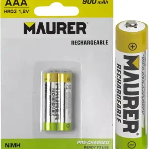 BATTERIE MAURER RICARICABILI MINISTILO (BL.2PZ.) Finale Uitverkoop