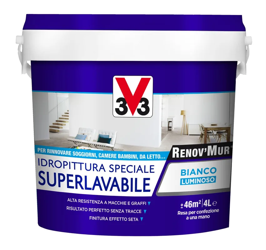 Weekendaanbieding BIANCO RENO.MUR SUP. LAVABILE 4.00 LT