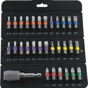 BITS COLOR IN SERIE MAURER PLUS 31PZ 1/4" - CF. BLISTER Merkproduct