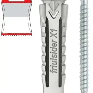 Direct Beschikbaar BL TAS. NYLON ‘X1 EVO‘ C/ VITE TPS TRUC 6 x 30 20PZ/BL