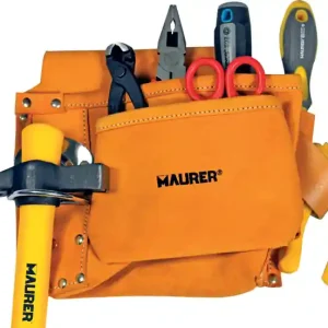 BORSA CARPENTIERE CROSTA 4 TASCHE CON PORTAMARTELLO MAURER - CF. BLISTER Op = Op