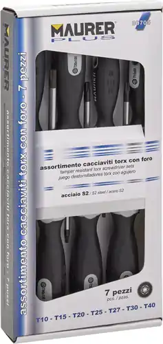 CACCIAVITI TORX SERIE 7PZ "S2" MAURER PLUS - CF. BLISTER Flitsaanbieding