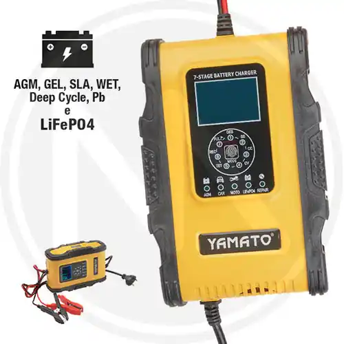 CARICABATTERIA E MANTENITORE CARICA ELETTRONICO AUTOMATICO 12/24V YAMATO Superprijs