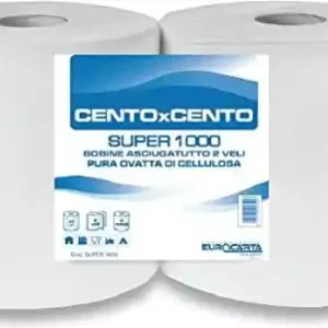 Direct Beschikbaar CARTA ASCIUGAMANI A ROTOLO SUPER 1000 GOFFRATA VELI 2 CF=PZ 2