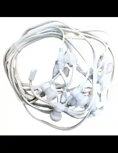 CATENA DI LUCI C/CAVO 2X1,5 MM SPINA SCHUKO BIANCO Betaalbaar