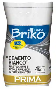 CEMENTO BIANCO IN POLVERE ‘BRIKO K2‘ Kg. 4 - sacchetta Snelle Levering