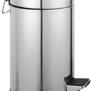 CESTINO RIFIUTI BAGNO ACCIAIO INOX 3LT Ø17X26HCM MAURER AQUA Meest Verkocht