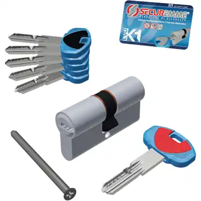 Voordeelprijs CILINDRO SAG. EVOK1 3100-C SECUREMME OTT.NICH.SATIN CHIAVI 5 MM 90 40+50
