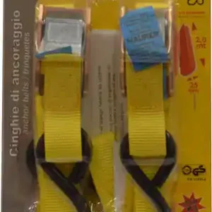 Beste Prijs CINGHIE ANCORAGGIO 2MT DOPPIE C/MORSETTO MAURER 25X1MM - CF. BLISTER