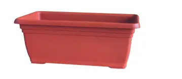 Gratis Retour CIS Vaso Fioriera in plastica ICS Colore Terracotta 60x30