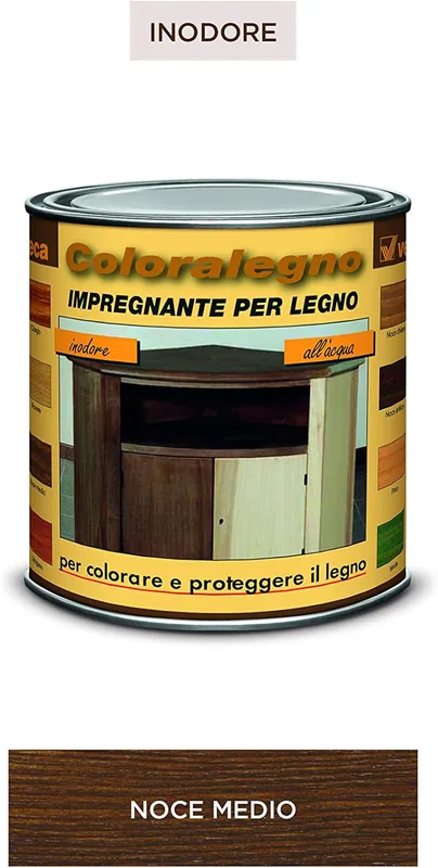 COLORALEGNO Noce MEDIO- ml.250 - IMPREGNATE INODORO ALL‘ACQUA Meest Verkocht