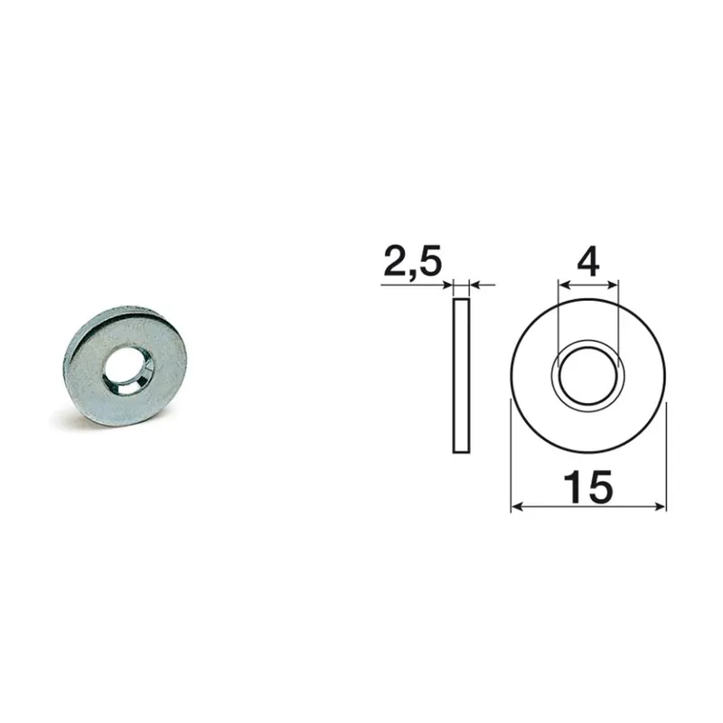 Must-Have Contropiastra art. 631 d. 15 Zincata