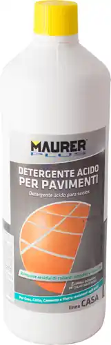 DETERGENTE PAVIMENTI "ACIDO" 1LT MAURER PLUS Op = Op
