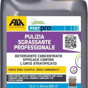DETERGENTE PAVIMENTI "PS87" 1LT FILA SGRASSANTE Shop Nu