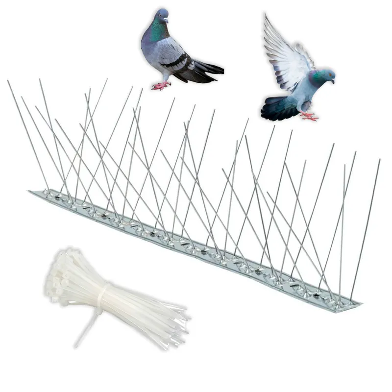 Veilige Betaling Dissuasore per Piccioni - Spuntoni per Piccioni - Anti Piccioni Dissuasori per Uccelli - Anti Colombi per Balcone, Recinzioni, Terrazze e Grondaie in Acciaio Inox
