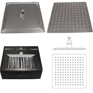 DOCCETTA GIUNTO ORIENTABILE QUADRA 200MM ACCIAIO INOX Bestel Nu