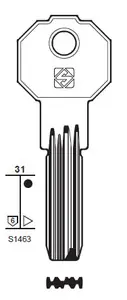 Dagaanbieding DUPLICAZIONE CHIAVE SILCA PUNZONATE PF21 OLC GR.6