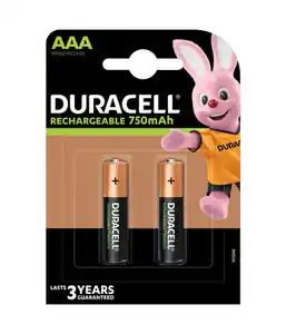 DURACELL BATT.RICAR.MAH 750 M/STILO BL.2 HR3 Uitverkoop