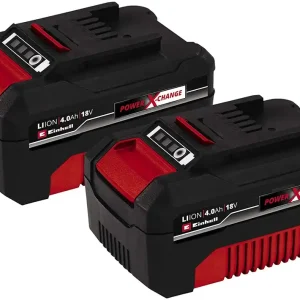 Veilige Betaling Einhell Twinpack Power X-Change Due Batterie Da 4,0 Ah, 12 x 7.5 x 7 Cm, Rosso Nero
