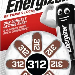 Direct Beschikbaar ENERGIZER Acustica 312 Marrone - 8 pile/blister - EN79
