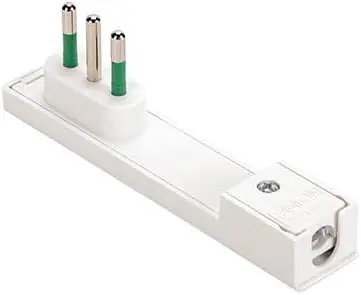 Superprijs Fanton FME.SPINA CLOCK BIANCO 2P+T 10A