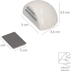FERMAPORTE MAGNETICO C/BIADES.AP123 BIANCO* Speciale Aanbieding