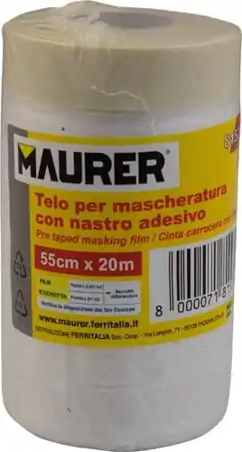 Favoriet FILM POLIETILENE PER MASCHERARE CON ADESIVO 55HCM 20MT MAURER