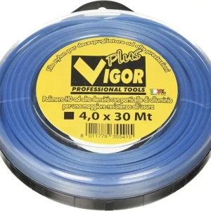 FILO DECESPUGLIATORI VIGOR SPIRAL-ALU-BLUQUADRO 30 M D.4 MM Bestseller